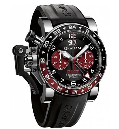 Graham Chronofighter Oversize GMT Bordeaux Steel 2OVGS.B20A watch Replica